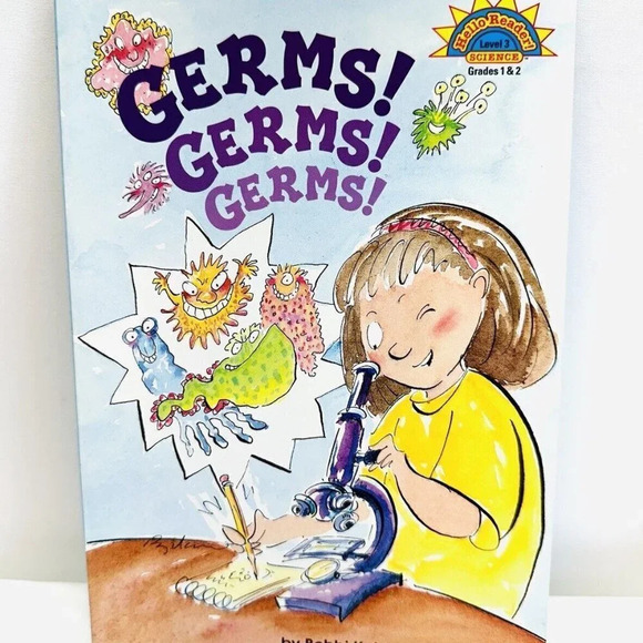 GERMS! GERMS! GERMS! Hello Reader! Level 3 Science Paperback Book by Bobbi Katz - Picture 1 of 3